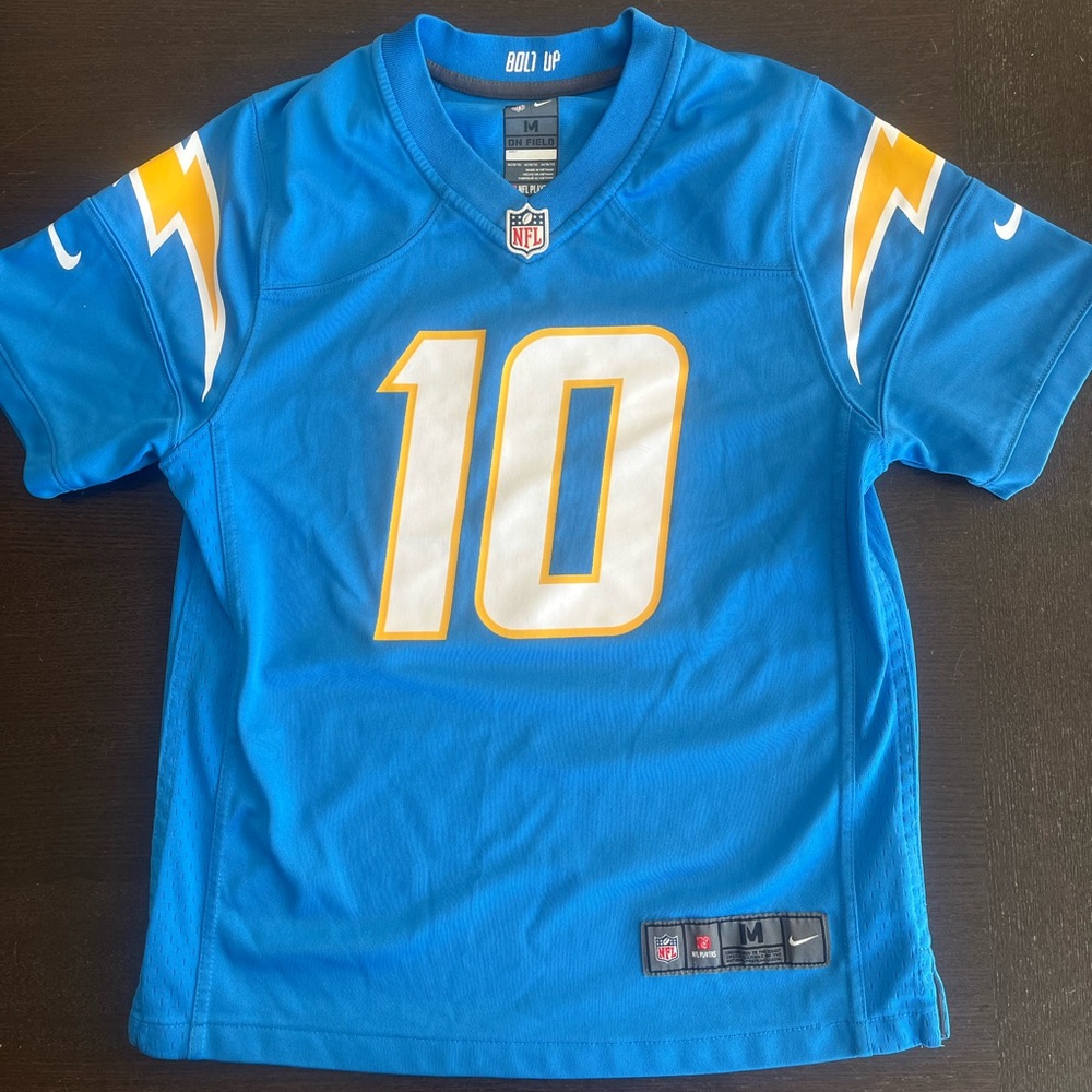 Kids Blue Chargers NFL Team Jersey Herbert
